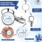Mothers Day Gift for Women Bulk Keychain Bible Verse Religious Keychain Scripture Inspirational Gift for Church Member(20 Pcs,Blue White Watercolor)